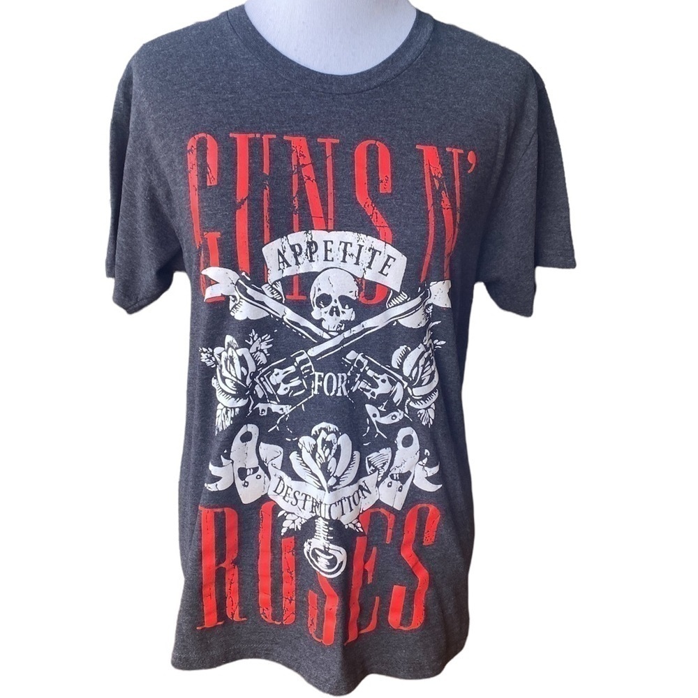 Guns N' Roses Mens Official Licensed Appetite For Destruction Skull  T-Shirt M